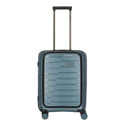 Travelite Air Base 4 Wiel Trolley S Front-Pocket ice blue