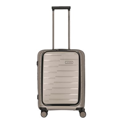 Travelite Air Base 4 Wiel Trolley S Front-Pocket champagne metallic