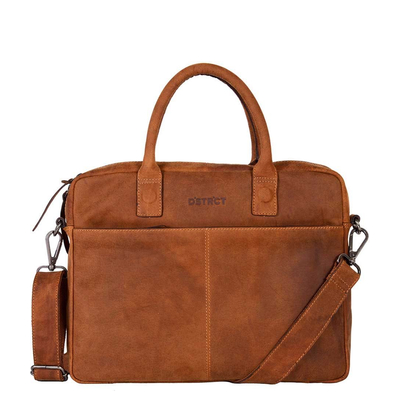 DSTRCT Wall Street Laptopbag 14" cognac