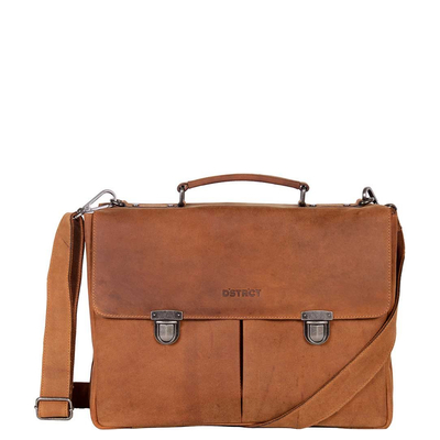 DSTRCT Wall Street Workingbag 15" cognac