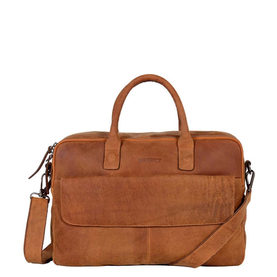 DSTRCT Wall Street Workingbag 17" cognac
