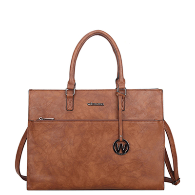 Wimona Franca 14'' Laptoptas cognac/bruin
