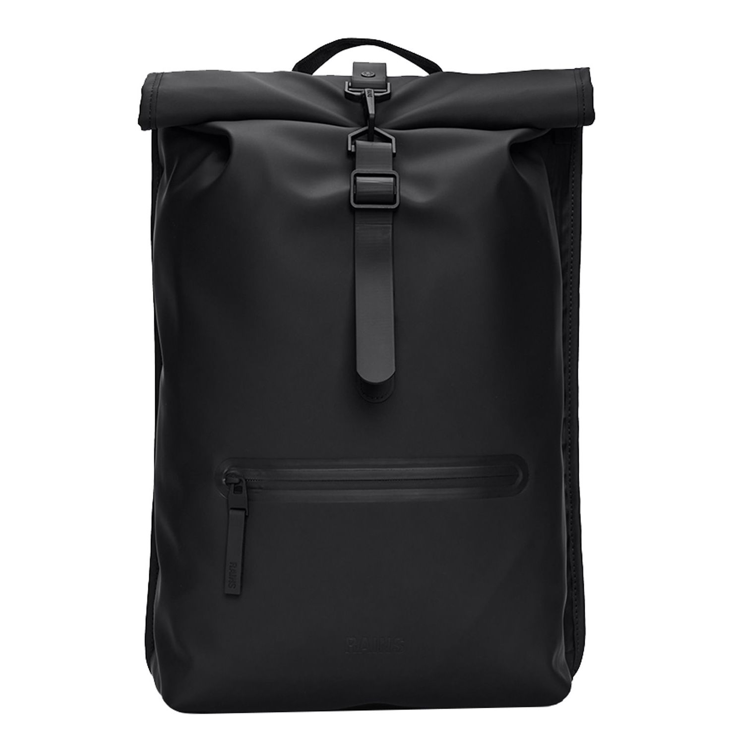 Rains Rolltop Rucksack rugzak zwart