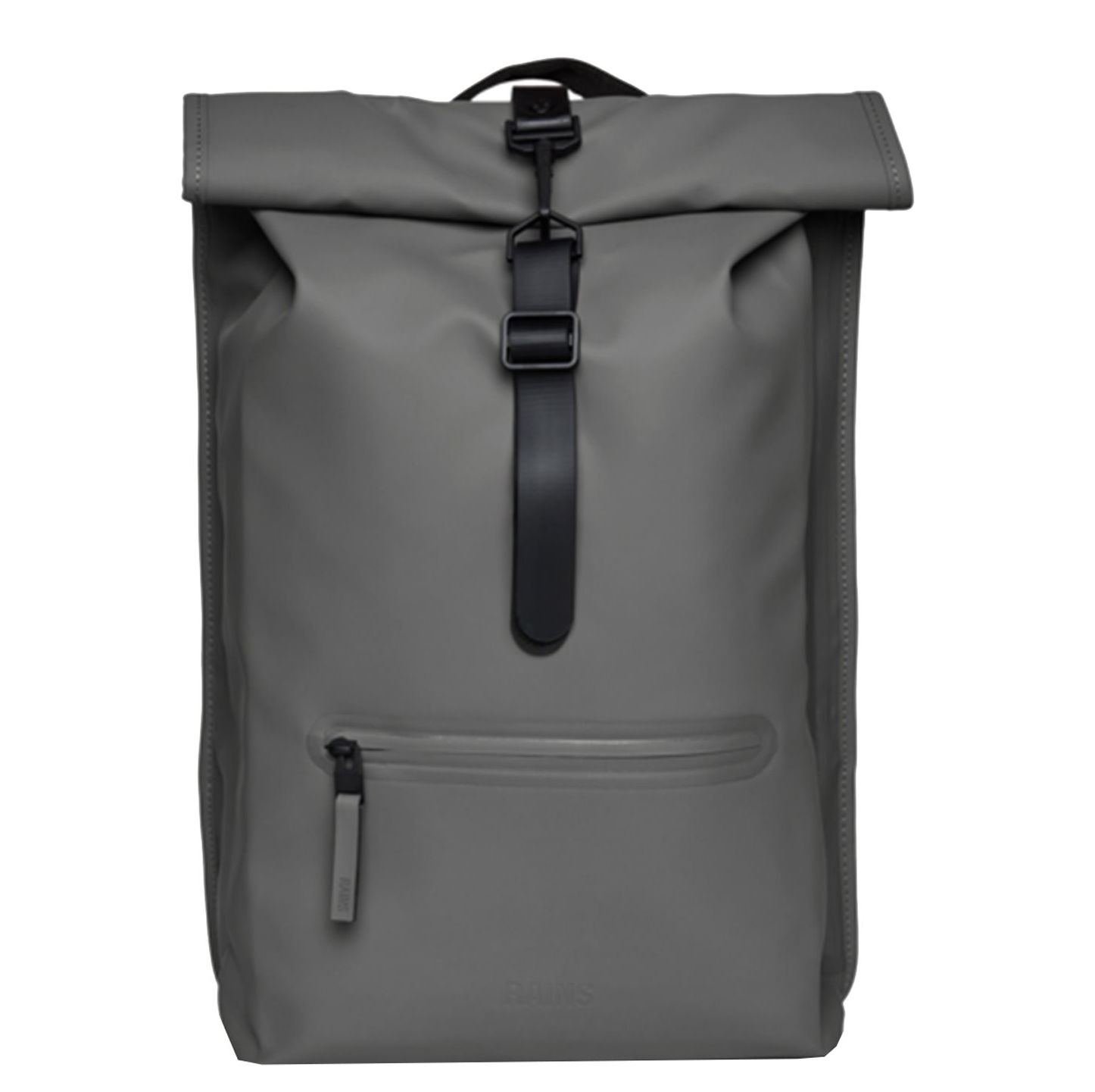 Rains Rolltop Rucksack rugzak grijs