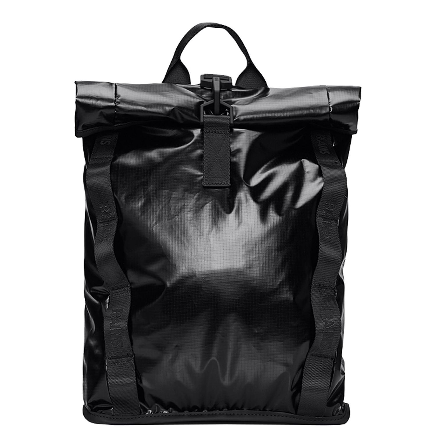 Rains Rolltop Rucksack rugzak zwart