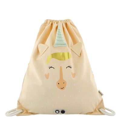 Trixie Mrs. Unicorn Drawstring Bag yellow