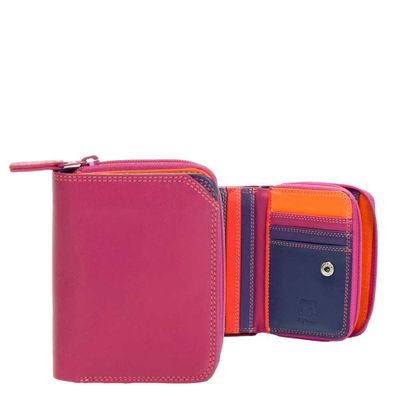 Mywalit Ladies Small Wallet w/Zip Around Purse sangria multi