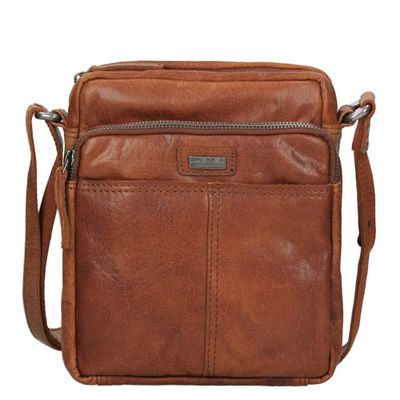 Spikes & Sparrow Bronco Casual Schoudertas brandy