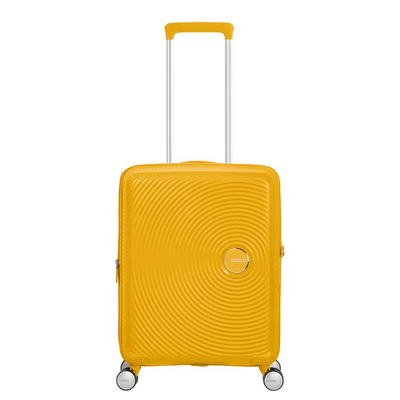 American Tourister Soundbox Spinner 55 Expandable golden yellow