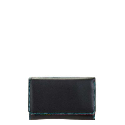 Mywalit Ladies Medium Tri-Fold Wallet Outer Zip Purse black/pace