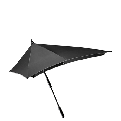 Senz XXL Stick Stormparaplu black reflective