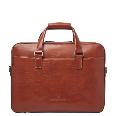 Castelijn & Beerens Gaucho Ted Laptop Bag 15.6'' cognac
