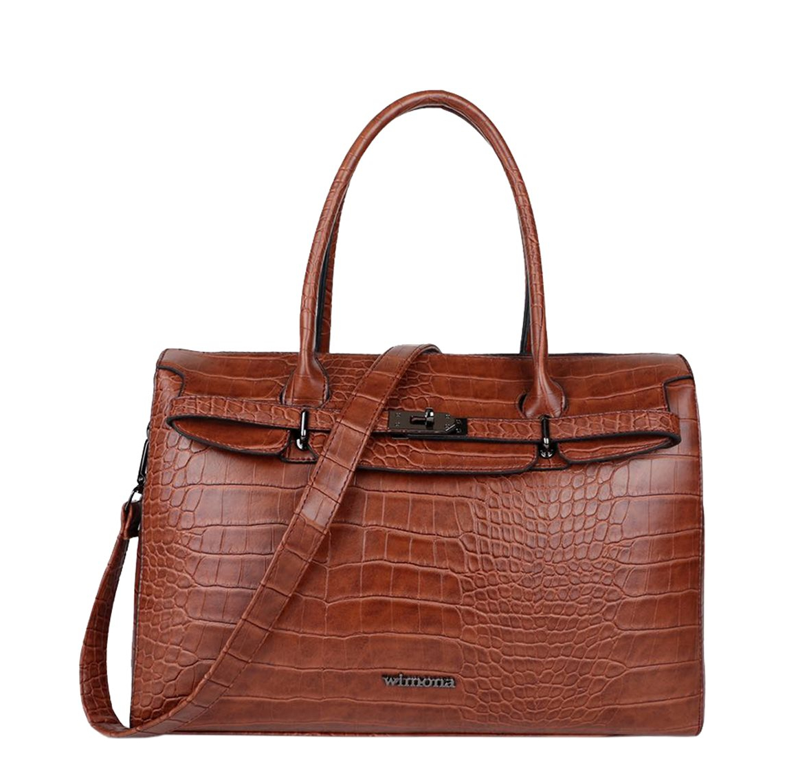 Wimona Sofia Dames Laptoptas cognac