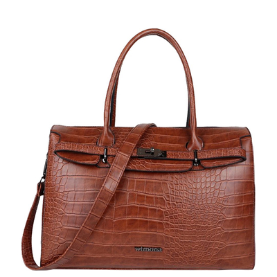 Wimona Sofia Dames Laptoptas cognac