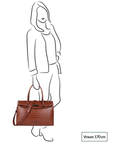 Wimona Sofia Dames Laptoptas cognac