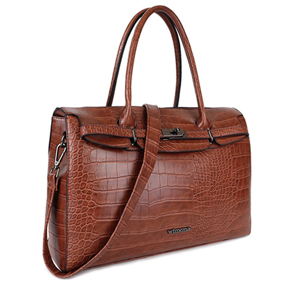 Wimona Sofia Dames Laptoptas cognac