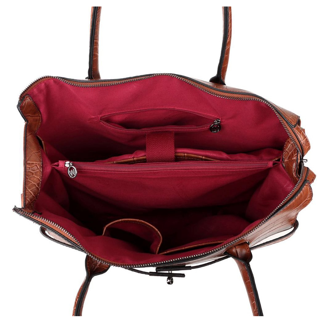 Wimona Sofia Dames Laptoptas cognac