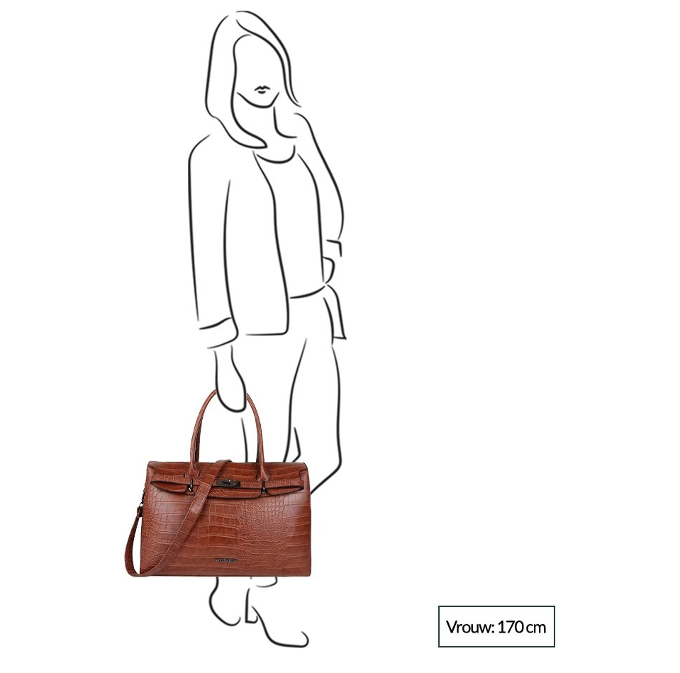 Wimona Sofia Dames Laptoptas zwart