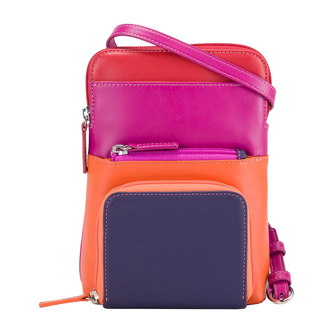 Mywalit Travel Cell Phone Purse sangria multi