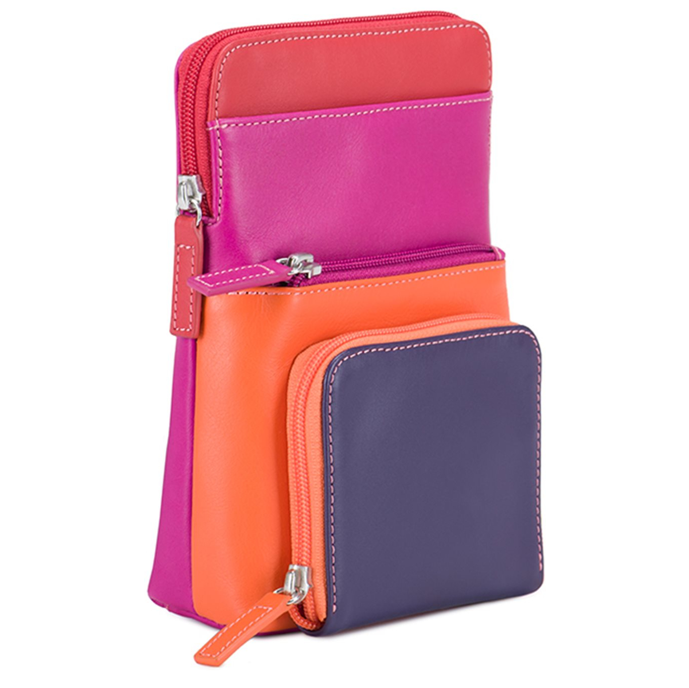 Mywalit Travel Cell Phone Purse sangria multi