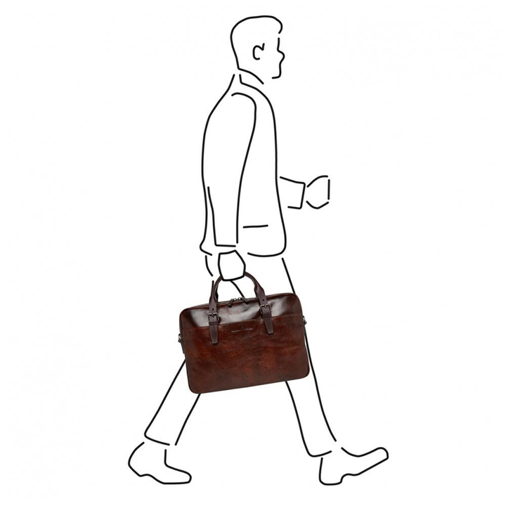 Castelijn & Beerens Rien Laptoptas 15.6'' RFID cognac