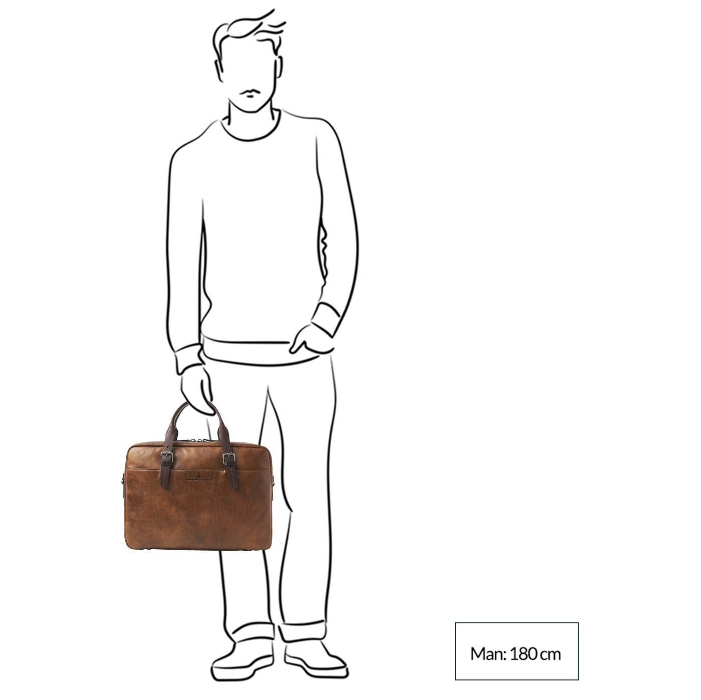 Castelijn & Beerens Rien Laptoptas 15.6'' RFID natural