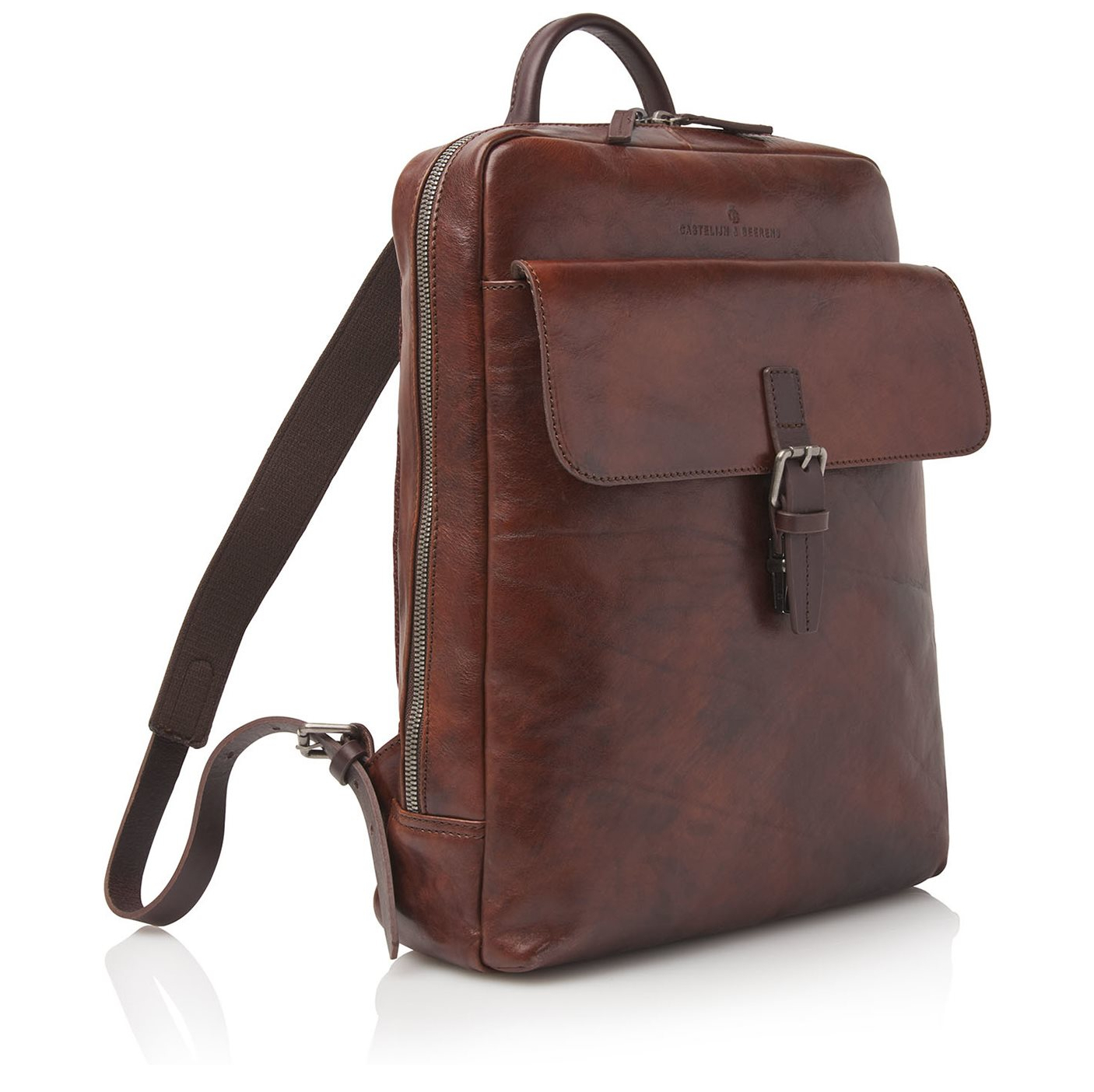 Castelijn & Beerens Rien Laptop Rugzak 15.6'' + tablet RFID cognac