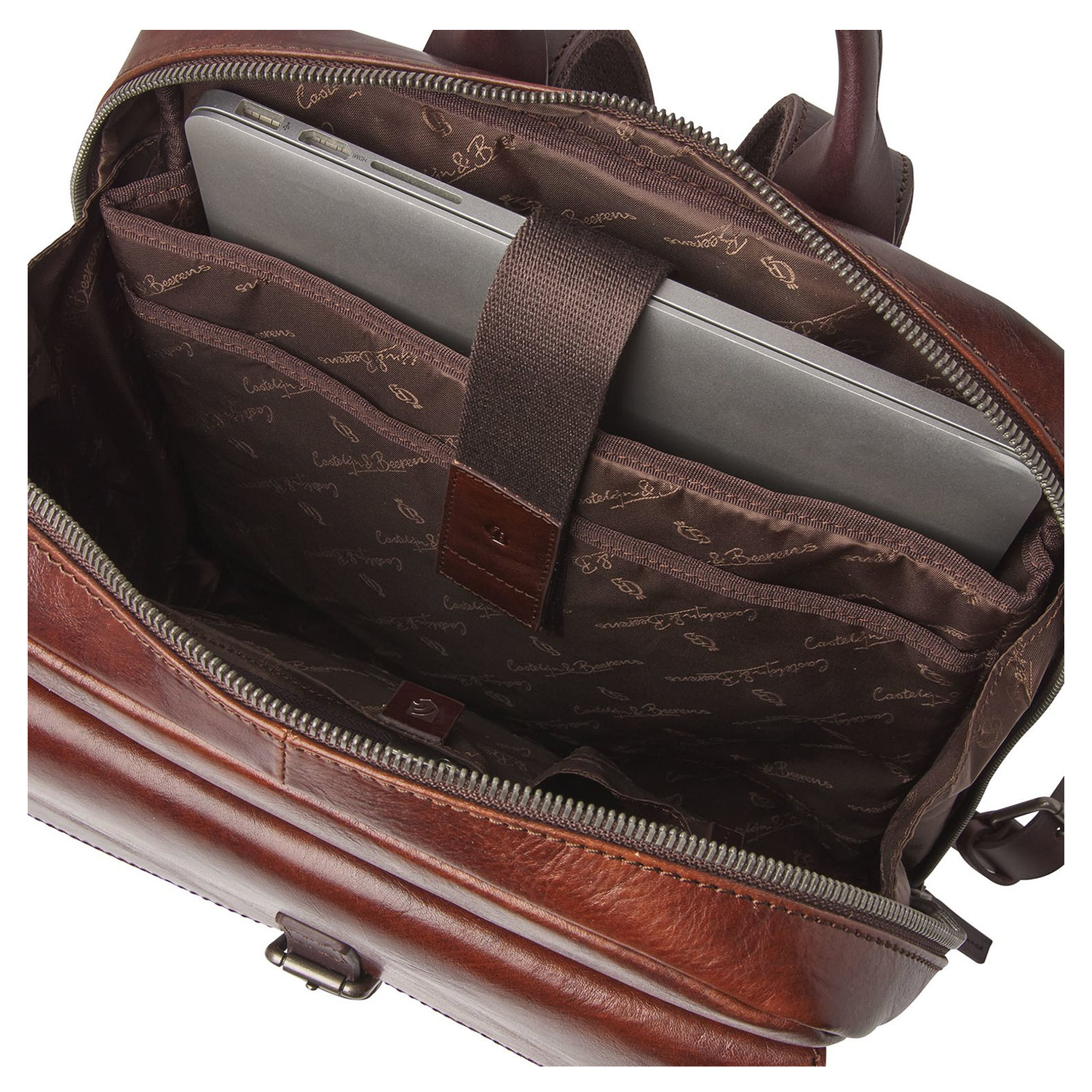 Castelijn & Beerens Rien Laptop Rugzak 15.6'' + tablet RFID cognac