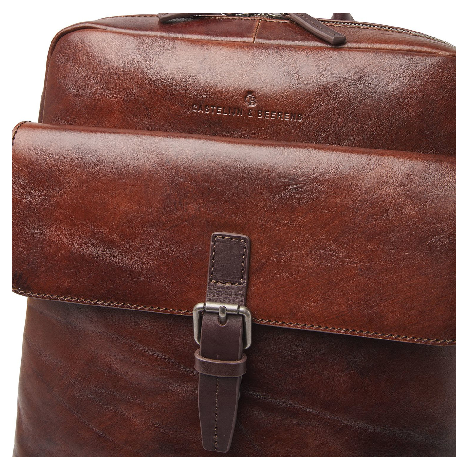 Castelijn & Beerens Rien Laptop Rugzak 15.6'' + tablet RFID cognac