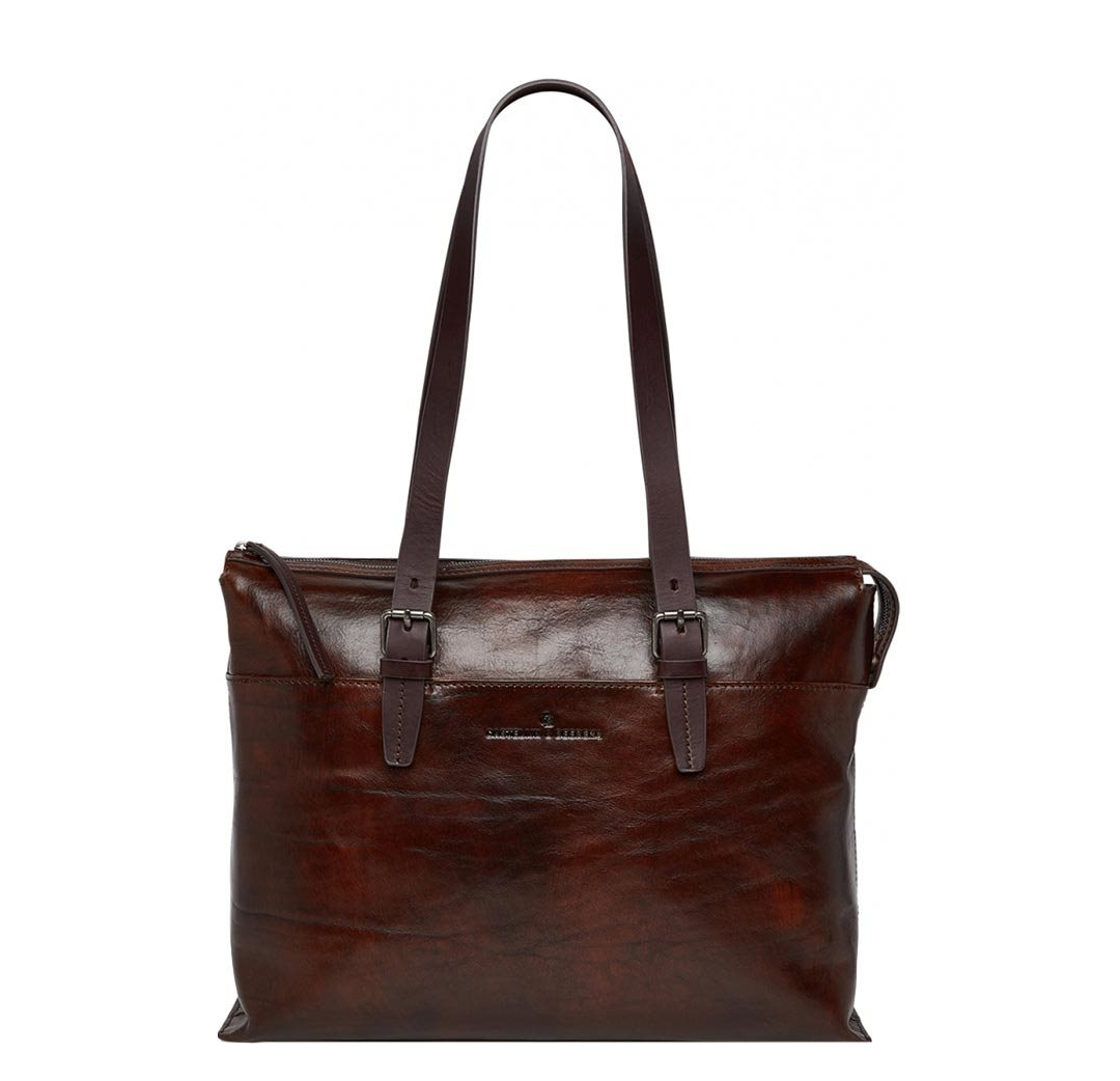 Castelijn & Beerens Rien Laptop Schoudertas 15.4'' RFID cognac