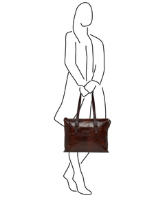 Castelijn & Beerens Rien Laptop Schoudertas 15.4'' RFID cognac