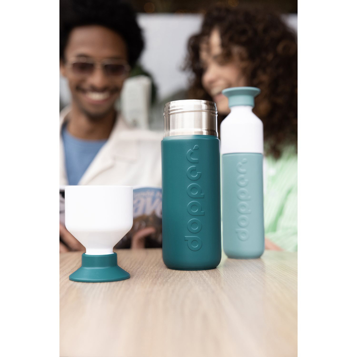 Dopper Insulated Trinkflasche 350 ml bottlenose blue