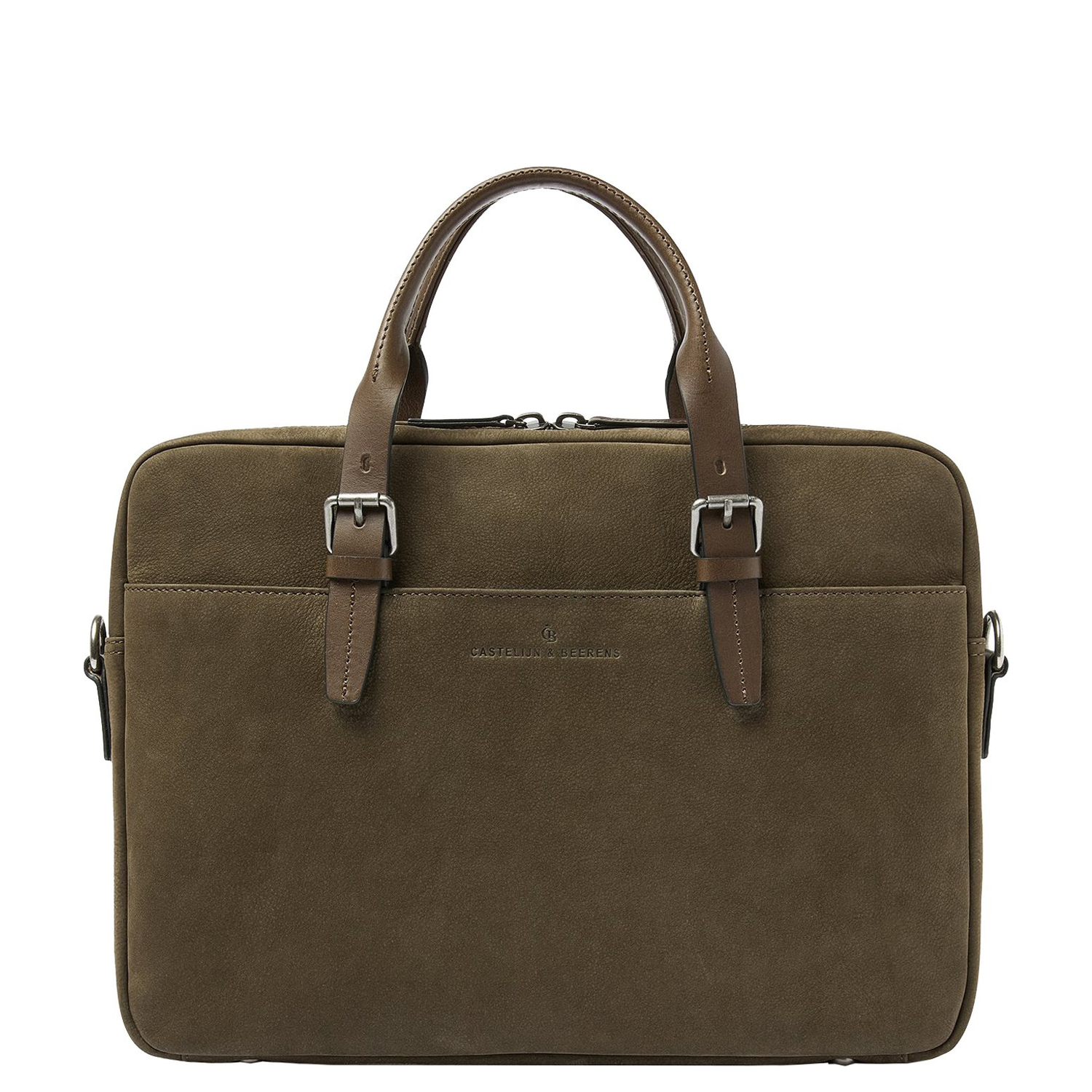Castelijn & Beerens Nubuck Laptopbag 15.6" RFID green