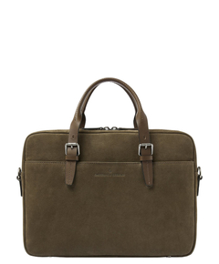 Castelijn & Beerens Nubuck Laptopbag 15.6" RFID green
