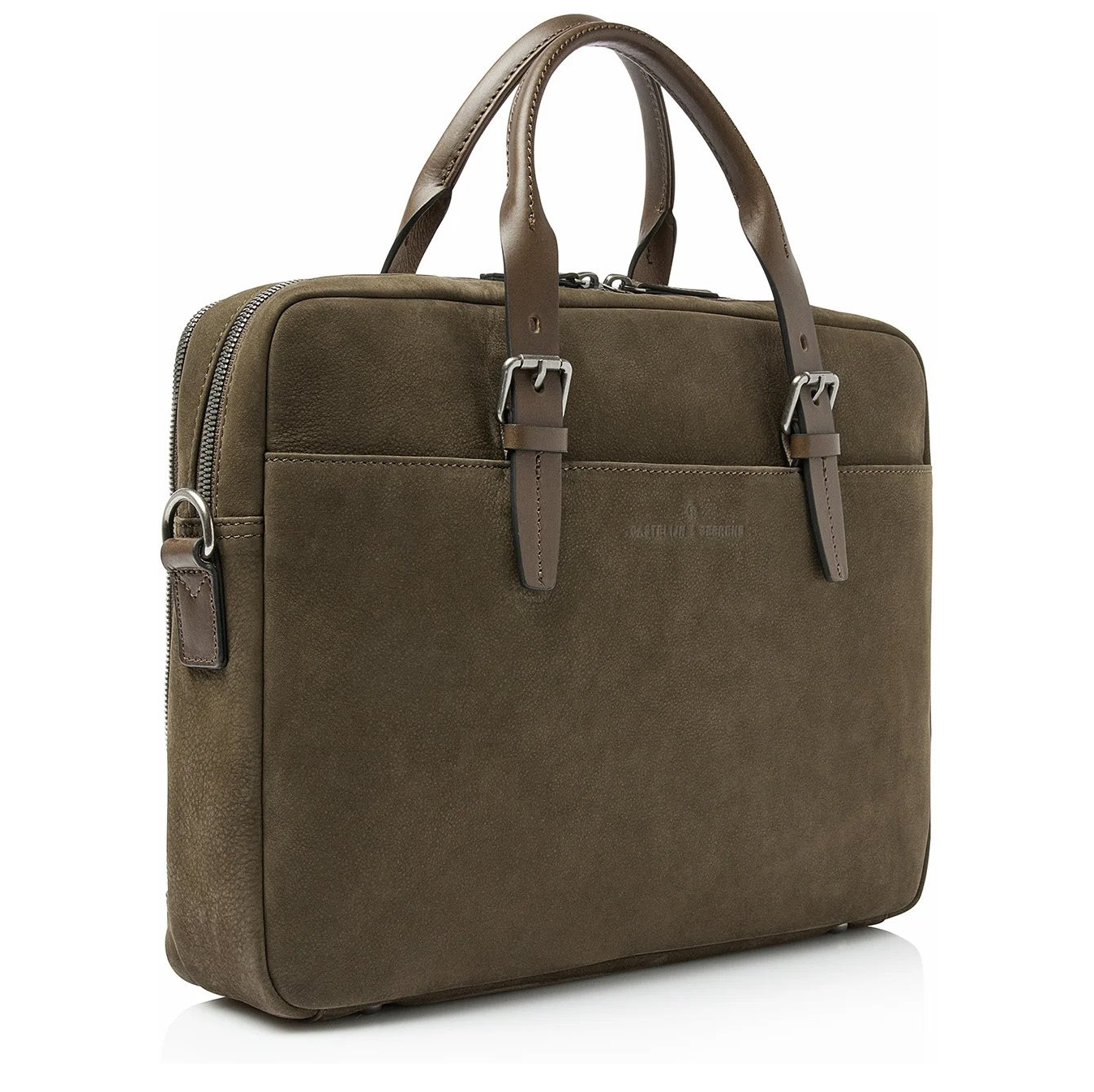 Castelijn & Beerens Nubuck Laptopbag 15.6" RFID green