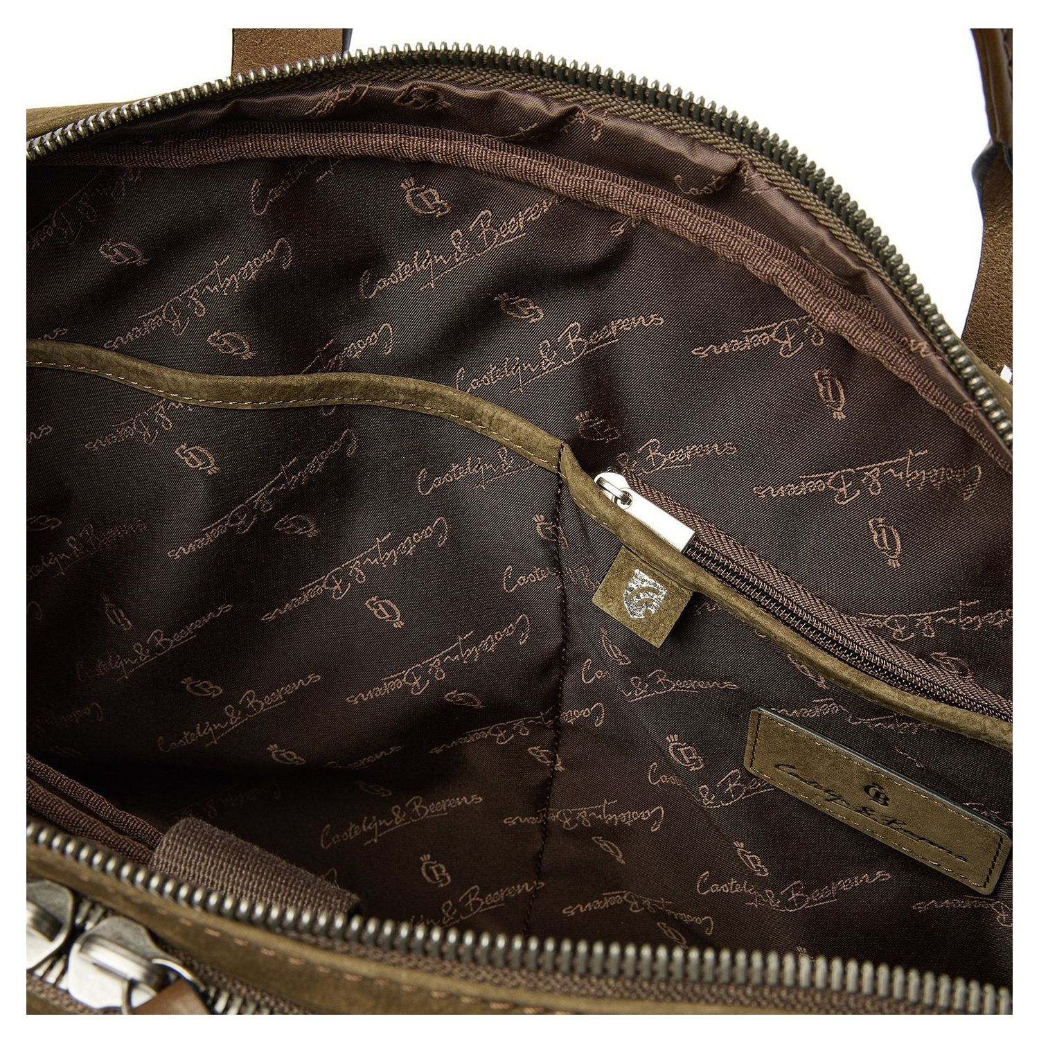 Castelijn & Beerens Nubuck Laptopbag 15.6" RFID green