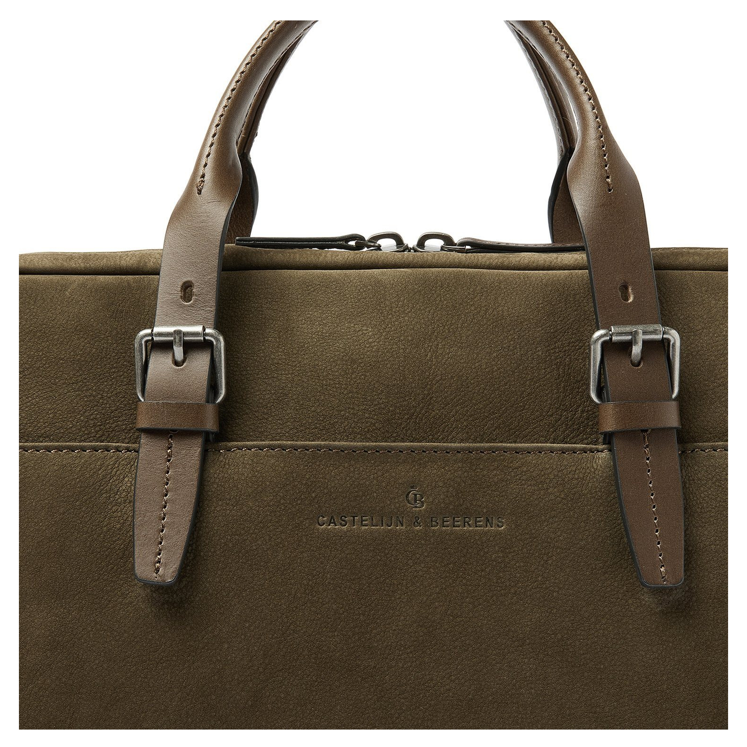 Castelijn & Beerens Nubuck Laptopbag 15.6" RFID green