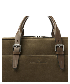 Castelijn & Beerens Nubuck Laptopbag 15.6" RFID green