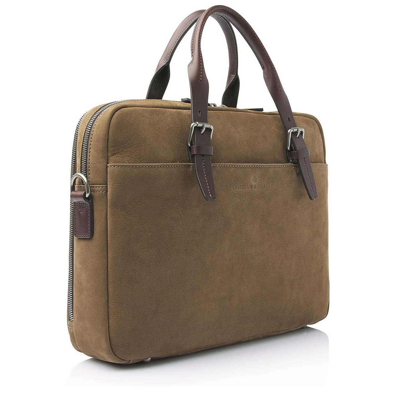 Castelijn & Beerens Veneto Nubuck Laptopbag 15.6" taupe