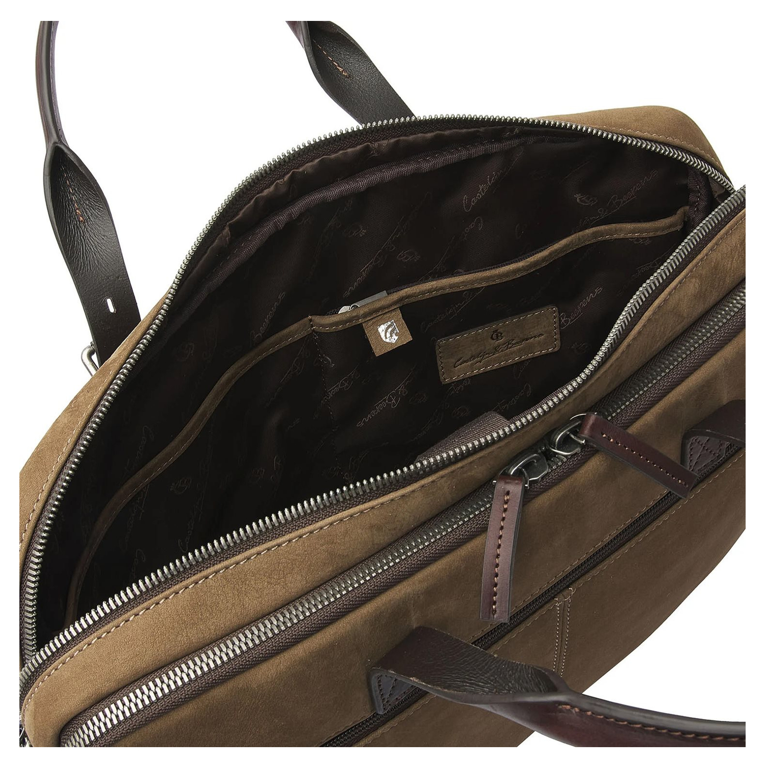 Castelijn & Beerens Veneto Nubuck Laptopbag 15.6" taupe