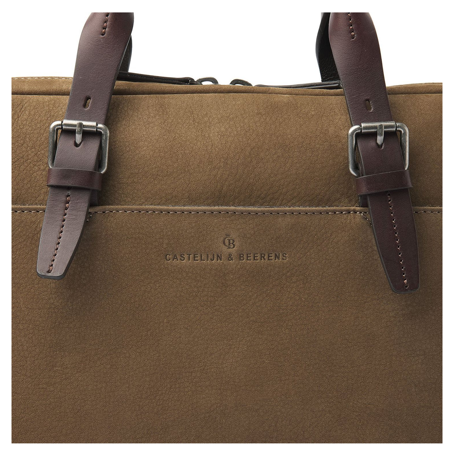 Castelijn & Beerens Veneto Nubuck Laptopbag 15.6" taupe