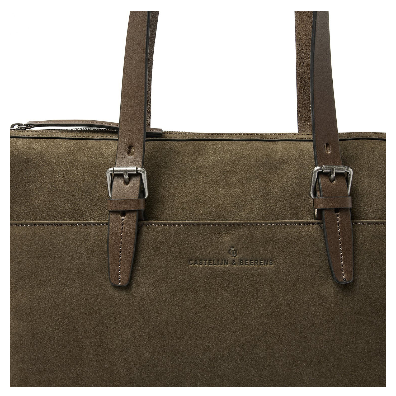 Castelijn & Beerens Nubuck Laptopbag 15.6" RFID green