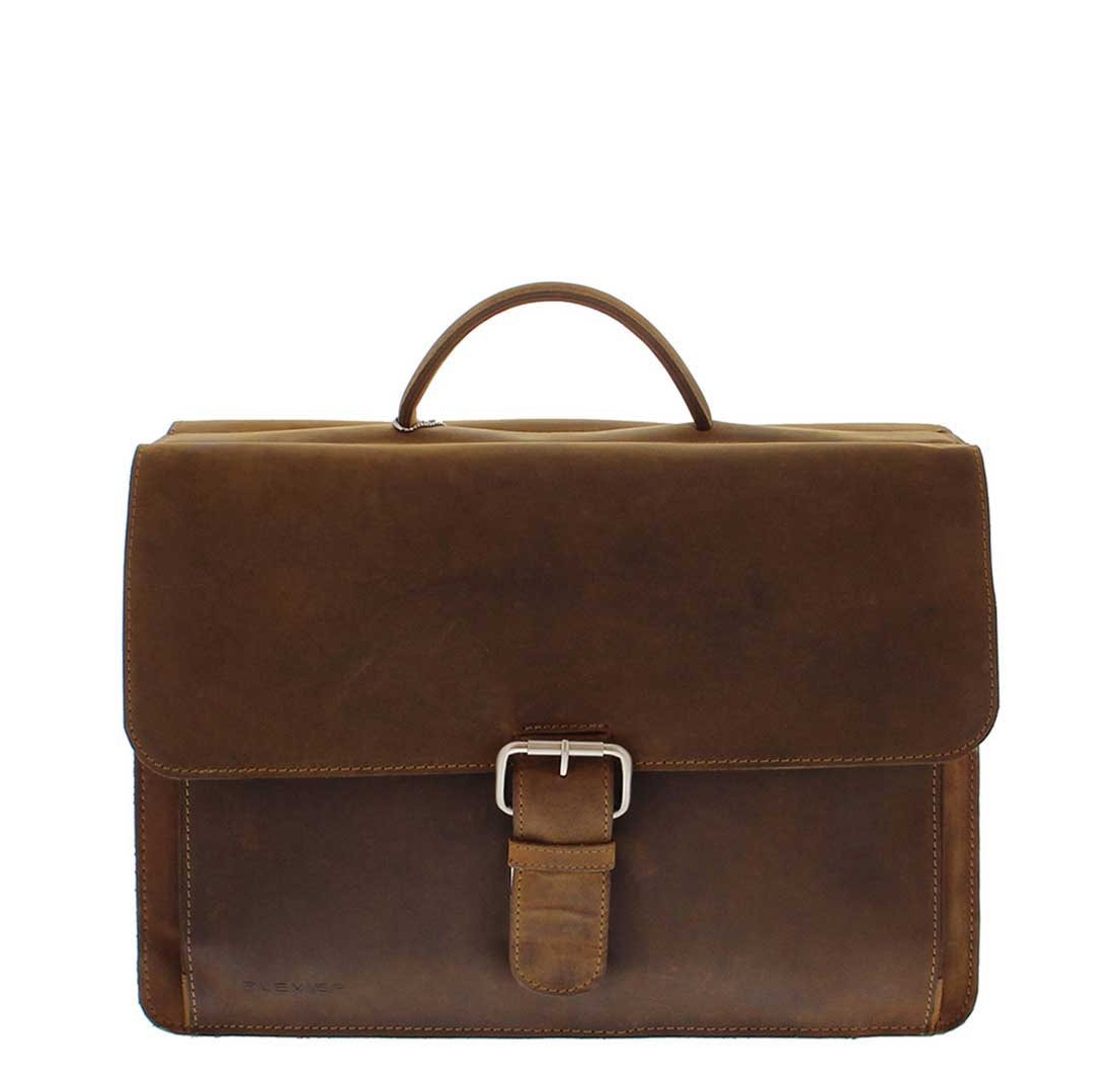 Plevier Retro Newton Laptoptas 3 vaks 15.6" bruin