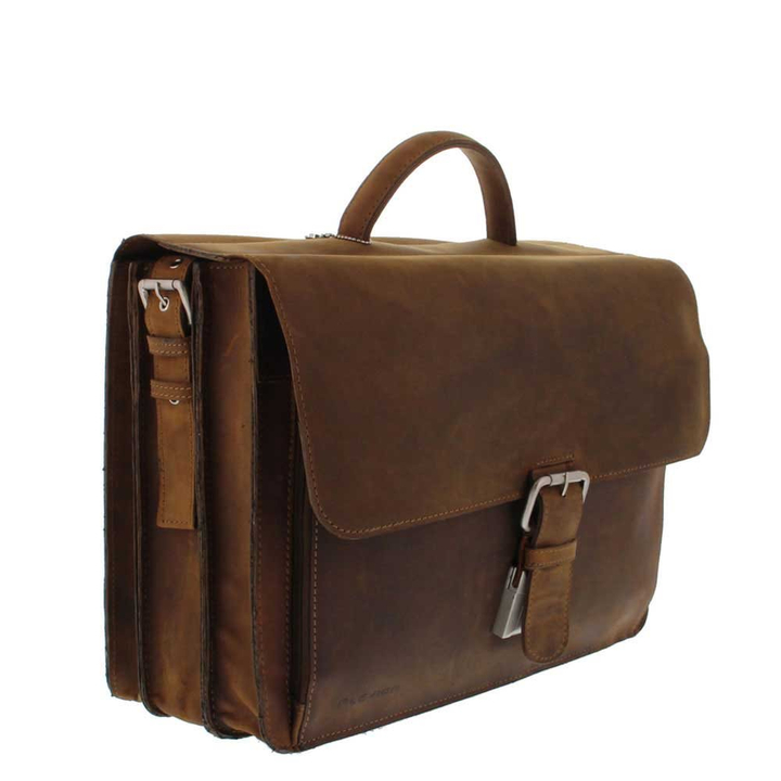 Plevier Retro Newton Laptoptasche 3 Fächern 15.6" braun