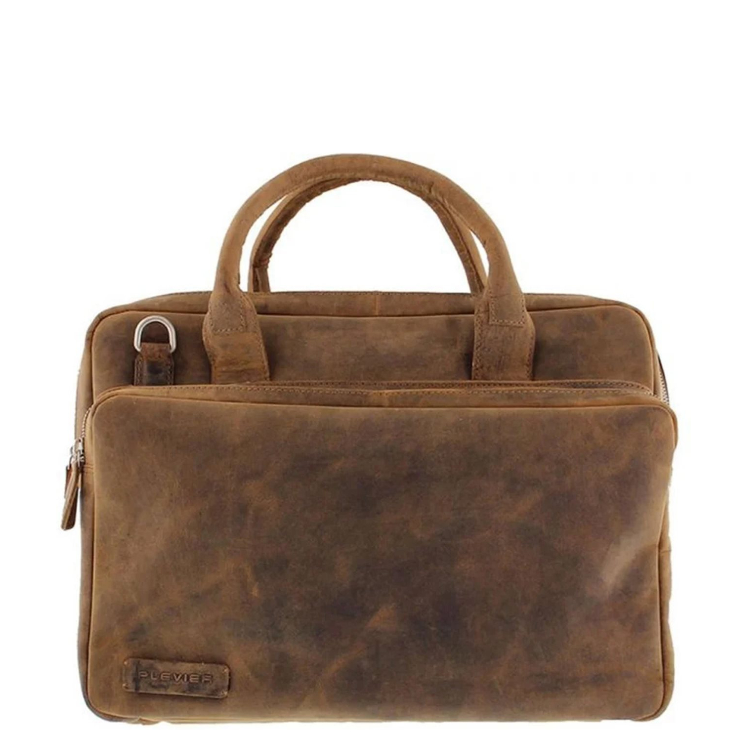 Plevier Retro Galileo Laptoptas 3 vaks 15.6" bruin
