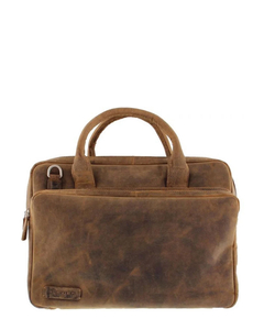 Plevier Retro Galileo Laptoptas 3 vaks 15.6" bruin