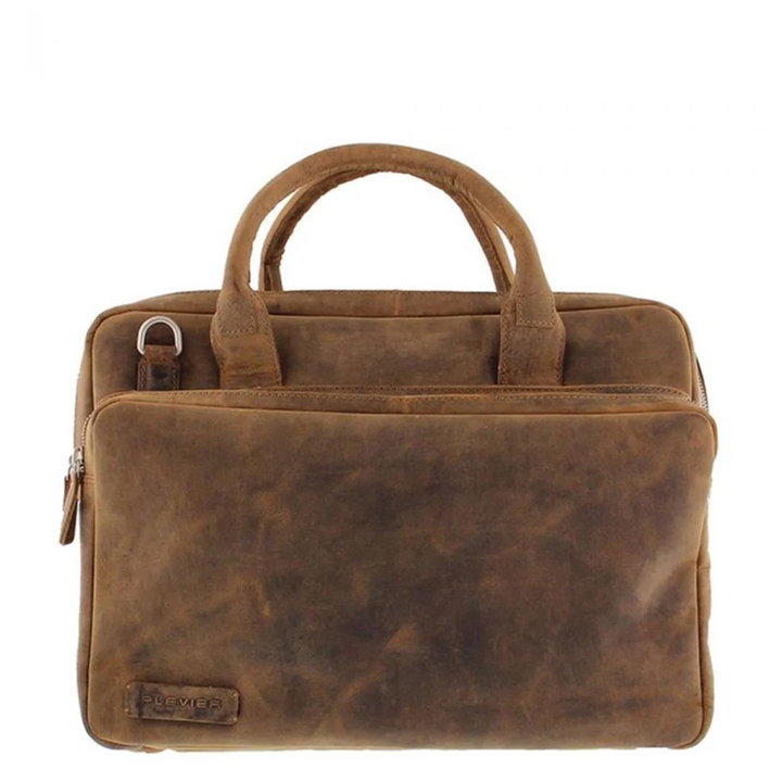 Plevier Retro Galileo Laptoptasche 3 Fächern 15.6" braun