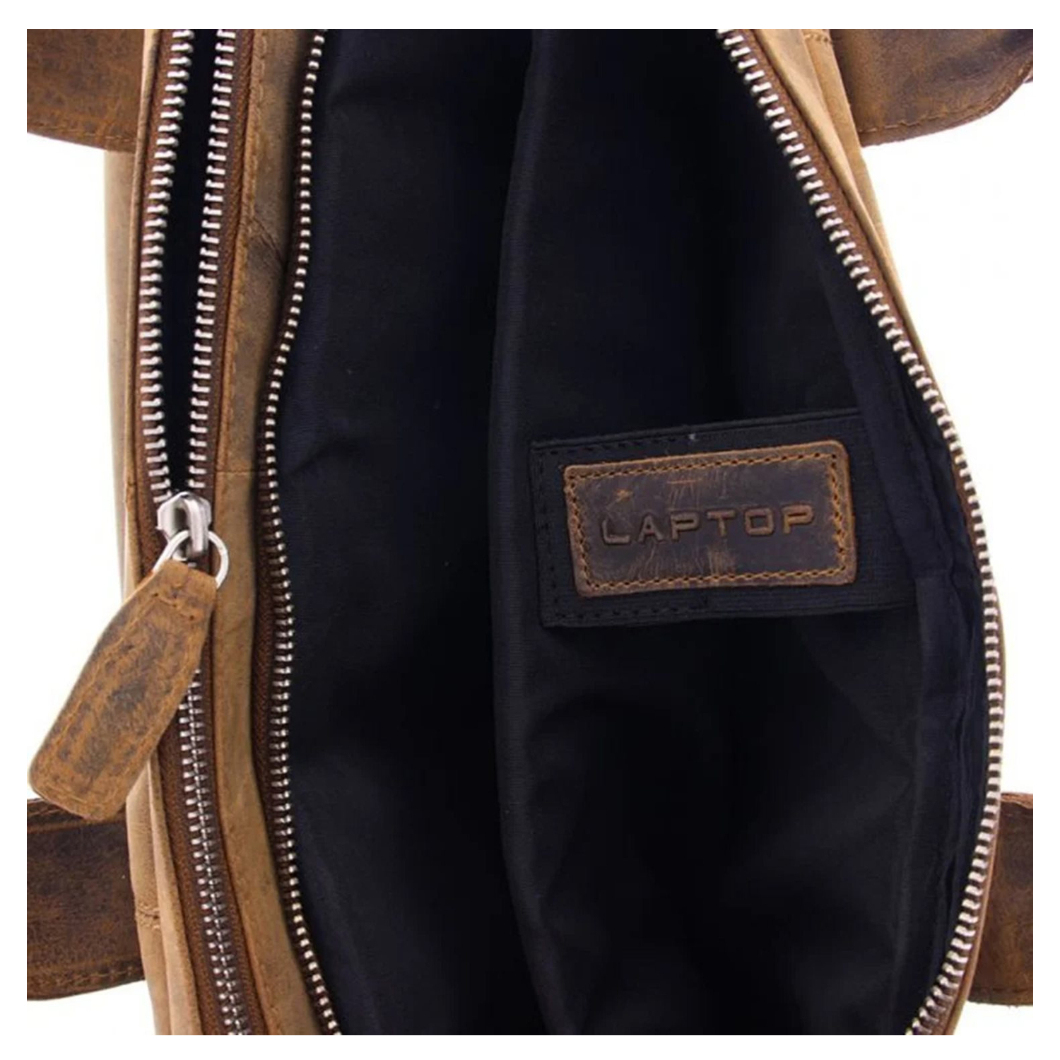 Plevier Retro Galileo Laptoptas 3 vaks 15.6" bruin