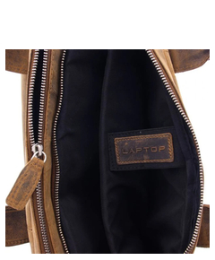 Plevier Retro Galileo Laptoptas 3 vaks 15.6" bruin
