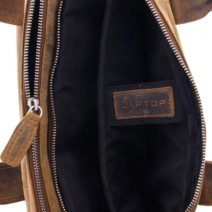 Plevier Retro Galileo Laptoptasche 3 Fächern 15.6" braun